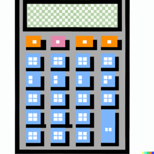 DALL·E 2023 02 17 21.31.10 calculadora pixel